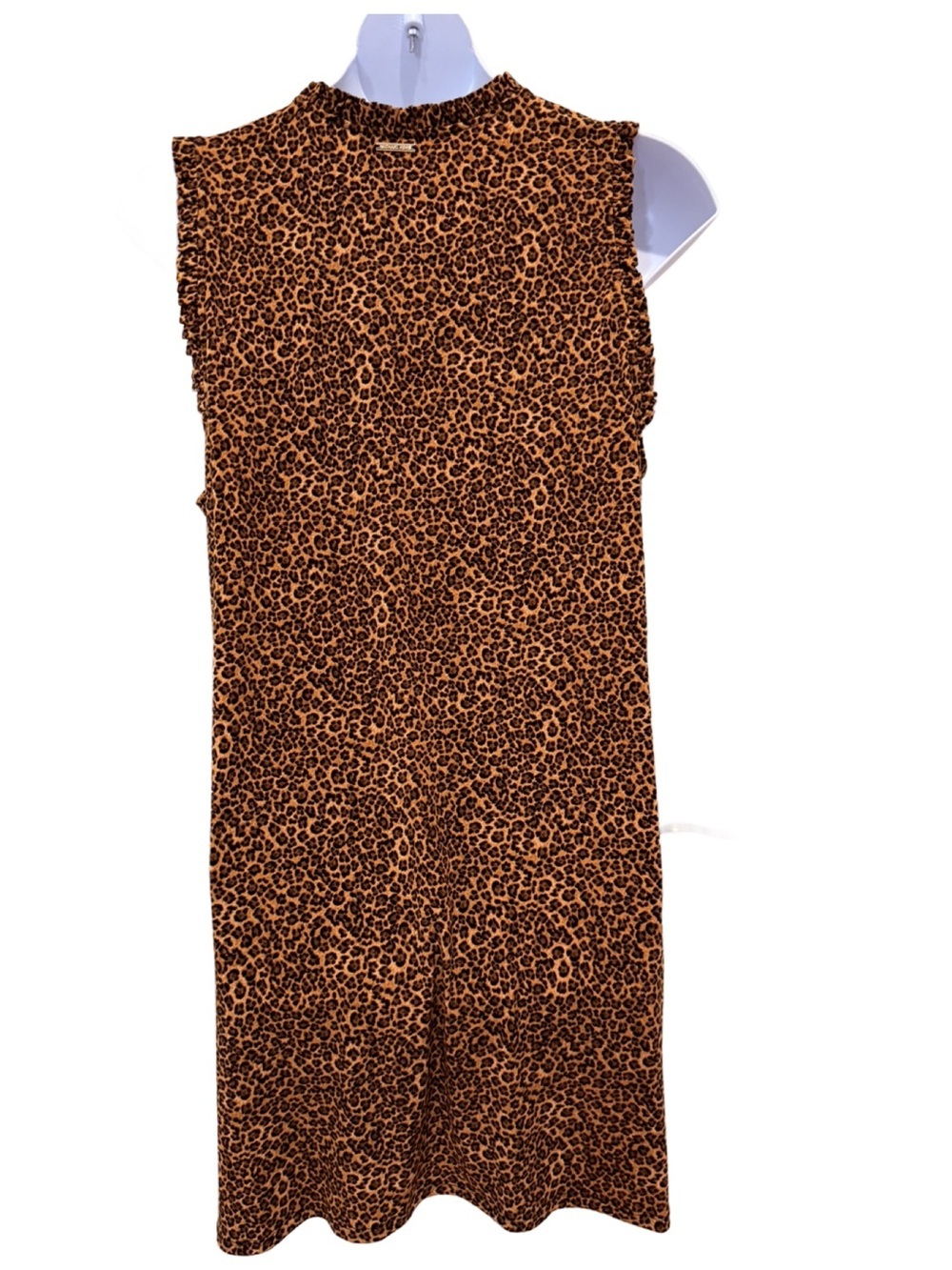 Plus size Michael Kors Sleeveless Leopard Print Shift Dress. NWT. 2X - Picture 3 of 8